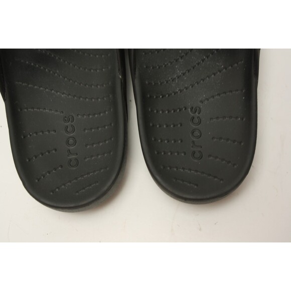 Crocs Womens Size 8 Black Comfort Thong Sandals Flip Flops - Picture 4 of 8